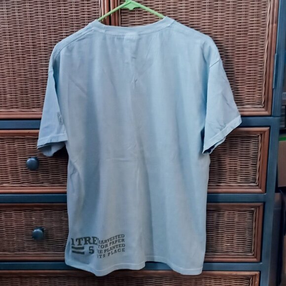 4 Million Trees are Planted Everyday by Industries Sage-green Awareness Tshirt - Picture 3 of 8